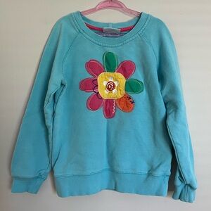 Hanna Andersson Flower Appliqué Sweatshirt